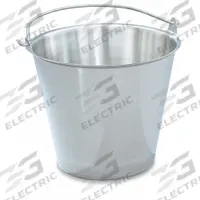 VOLLRATH Dairy Pail: 12.5 qt Capacity, 11 1/4 in Overall Ht, 11 3/8 in Overall Dia, Stainless Steel (MPN 58130). Key specifications — Brand: VOLLRATH; Material: Stainless Steel; FDA Compliant: No; NSF Certified: Yes.