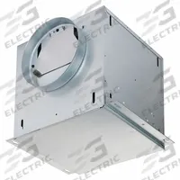 Commercial Fan: 127 cfm @ 0.100 in SP, Round Duct, 8 in Duct Dia, 26 W, Variable Speeds, Horizontal (MPN L100EL). Key specifications — Brand: BROAN; Discharge Direction: Horizontal; Number of Speeds: Variable; Nominal Voltage: 115V AC - Single Phase.