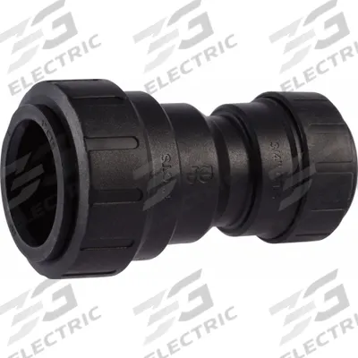 SHARKBITE Push-Fit Coupling Fitting: 1 in Pipe x 3/4 in Pipe Size - Twist-Release Polymer Push-to-Connect Tube Fittings