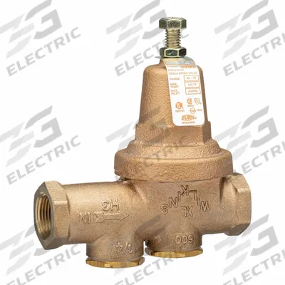 WILKINS Water Pressure Reducing Valve: FNPT x FNPT, 3/4 in Pipe Size, Cast Bronze - Standard Capacity Water Pressure Regulators