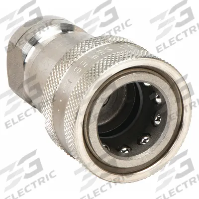 PARKER Hydraulic Quick Connect Hose Coupling: 1/2 in Coupling Size, 303 Stainless Steel - ISO B Series Hydraulic Quick-Connect Coupling Bodies