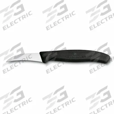 VICTORINOX Shaping Knife: Curved, 6 3/8 in Overall Lg, Stainless Steel Blade - Peeling Knives