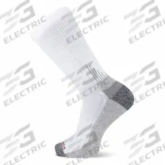 WOLVERINE Socks: Crew, Men's, White, Polyester, 6 PK (MPN WWM40010C6B2001). Key specifications — Socks Primary Material: Polyester; Brand: WOLVERINE; Color: White.
