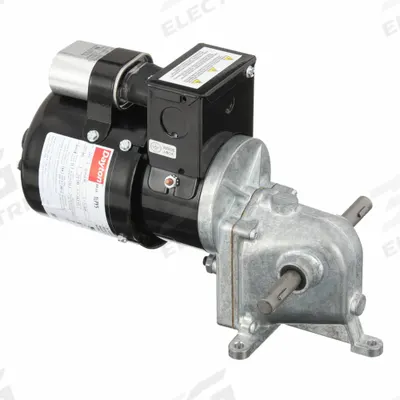 Dayton Gearmotor: Right Angle, Dual Output Shafts, PSC, TENV, 40 RPM, 89 in-lb Max Torque - Right Angle AC Gearmotors