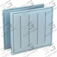 GRAINGER Link Air Filter: 16 in x 16 in x 1 in, 16 in Section Wd, 3 Sections, 3 Ply, MERV 8 (MPN 2JUV6). Key specifications — Performance Rating: MERV 8; Brand: GRAINGER; Media Material: Synthetic.