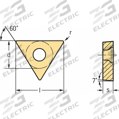 WALTER Triangle Turning Insert: TCGT2(1.5)2-MM4 WSM01 - Triangle (T) Indexable Turning Inserts