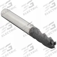 OSG Ball End Mill: Carbide, TiAlN Coated, 4 Flute, 5/16" Mill Dia, 13/16" LOC, 2-1/2" OAL (MPN HP441-3125-BN)