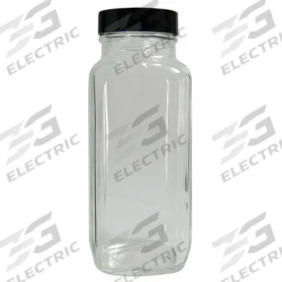 QORPAK Mixing/Storage/Sampling Bottle: 30 mL, 24-400, Phenolic, PolyCone, Colorless - Rectangular Glass Lab Bottles