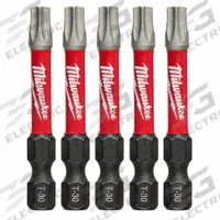 MILWAUKEE Driver Bit: Power Bit, T30 Bit Size, Imperial, Torx® Head, T30 Bit Industry Size, 5 PK (MPN 48-32-4687). Key specifications — attr1119738: Hex; attr1119735: Imperial; attr1119740: Standard; attr1119734: Alloy Steel; attr1119737: Power Bit; attr1119741: MILWAUKEE.