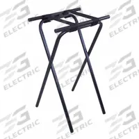 CSL Tray Stand: Steel, Black, 19 in Overall Wd, 31 in Overall Ht, 15 in Overall Dp (MPN 1053BL). Key specifications — Material: Steel; Product Type: Tray Stand; Brand: CSL; Color: Black.