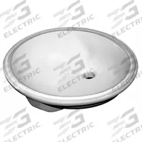 SLOAN Bathroom Sink: White, Ceramic, 19 1/2 in Overall Lg, 16 1/2 in Overall Wd, 0 Faucet Holes, SS (MPN SS-3001-A). Key specifications — Includes: Mounting Hardware; Brand: SLOAN; Color: White; Sink Material: Ceramic.
