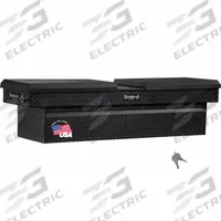 BUYERS PRODUCTS Topside Truck Box: Topside Truck Box, Gull Wing Lid Lid, 71 in Overall Wd, Aluminum (MPN 1722423). Key specifications — Color: Matte Black; Brand: BUYERS PRODUCTS.