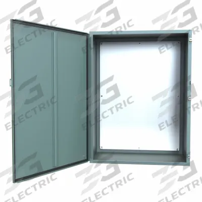 HAMMOND Electrical Enclosure: Steel, 48 in x 36 in x 20 in, NEMA 12/13, w/Panel - Steel Dust-Tight Enclosures