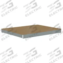 TENNSCO Shelf: 48 in x 36 in, 2,500 lb Load Capacity, Particleboard, Gray, Shelf (MPN ZLCS-4836D). Key specifications — Decking Material: Particleboard; Includes: (2) Channel Beams; Decking Finish: Unfinished; Shelf Configuration: Single Straight; Color: Gray; Frame Material: Steel; Brand: TENNSCO; Frame Finish: Zinc Plated.