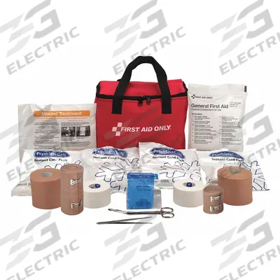 FIRST AID ONLY First Aid Kit and Housing: Gen Purpose, 10 People Served, 88 Components - General Purpose First Aid Kits