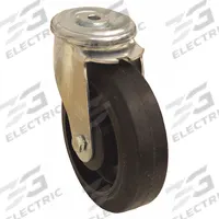 APPROVED VENDOR Bolt-Hole Caster: Swivel, No Brake, Rubber, 6 1/4 in Wheel Dia., 2 in Wheel Wd, Inch (MPN LER-POEV 160KA). Key specifications — attr1111490: APPROVED VENDOR; attr1176865: Swivel.