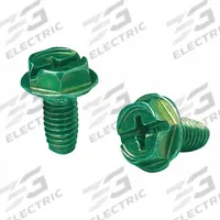 IDEAL Grounding Screw: Steel, Green, Fastening Ground Conductor (MPN 30-3594G). Key specifications — For Product Type: Fastening Ground Conductor; Brand: IDEAL; Accessory Type: Grounding Screw; Color: Green; Material: Steel.