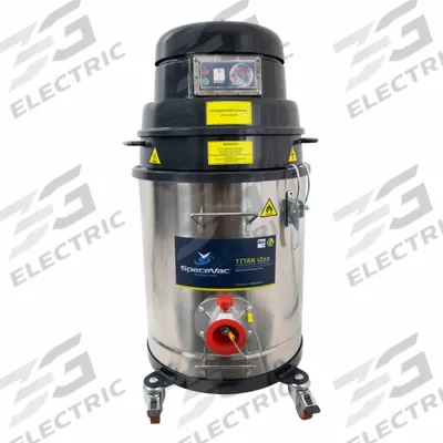 SPACEVAC Shop Vacuum: Dry, HEPA Rated, 11 7/8 gal Tank Size, Stainless Steel - ACD (Appliance for Combustible Dust) Vacuums