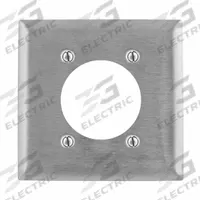 HUBBELL Wall Plate: Single Circular Opening, 2 Gang, Silver, Std Size (MPN SS701). Key specifications — Brand: HUBBELL; Material: Stainless Steel.