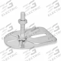 JW WINCO Male-End Leveling Mount: Swiveling Stud, 1/2"-13 Thread Size, 3 3/20 in, 4,496 lbf Capacity (MPN 43-80-1/2X13-100-E0-SK). Key specifications — Finish: Plain; Base Shape: Rectangular; Load Capacity: 4,496 lbf; Mounting Holes: Mounting Holes Included; Includes: Nut; Hex Size: 11/16 in; Base Width: 3-3/20 in.