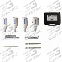 WESTWARD Hole Saw Kit: 9 Pieces, 1 1/2 in Max. Cutting Dp, Bi-Metal, 4/6 Teeth per Inch (MPN 29VX25). Key specifications — attr1098178: 4/6; attr1098172: WESTWARD.