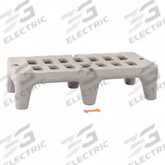 METRO Dunnage Rack: Assembled, 12 in x 22 in x 48 in, Polymer, 1,500 lb Load Capacity, Gray (MPN HP2248PD). Key specifications — Finish: Natural; Color: Gray; Brand: METRO; Material: Polymer; Assembled: Assembled; Bow-Tie Compatible: Yes; Included: Modular Connector.