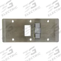 IVES Door Strike Plate: Curved Lip, 4 1/2 in Lg, 1 5/8 in Wd, Stainless Steel (MPN 299AS-7 630). Key specifications — ADA Compliant: Yes; Product Type: Door Strike Plate; Brand: IVES.