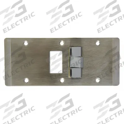 IVES Door Strike Plate: Curved Lip, 4 1/2 in Lg, 1 5/8 in Wd - Double Lipped Strike Plates