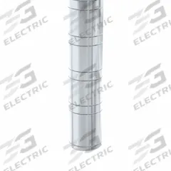 NEW AGE INDUSTRIAL Shelving Post: 54 in, 6 ga, Unfinished, Silver (MPN 54P). Key specifications — attr39643: Silver; attr33138: NEW AGE INDUSTRIAL.