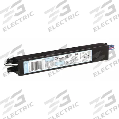 ADVANCE Fluorescent Ballast: 120 to 277V AC, 1/2 Lamps Supported - Instant Start Electronic Fluorescent Ballasts