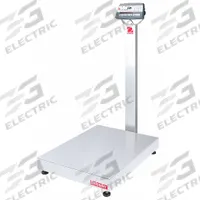 OHAUS Industrial Bench Scale: 23 5/8 in x 31 1/2 in, Not IP Rated, Column-Mounted, Defender 5000 (MPN 30461647). Key specifications — Connection Ports: Ethernet; Readability: 0.05 lb/20 g; Brand: OHAUS; Weighing Surface Material: Stainless Steel.