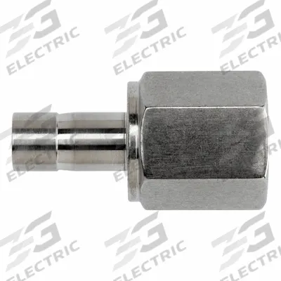 BRENNAN INDUSTRIES Compression Fitting Straight: 1/4 in OD x 1/4 in Pipe Fitting - Clean & Bagged Single-Ferrule Stainless Steel Fittings