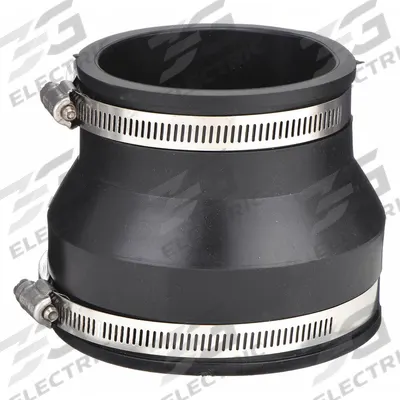 FERNCO Flexible Pipe Straight: PVC, For 3 in_4 in Pipe, Copper/Iron/PVC/Steel - Flexible Transition Pipe Fittings