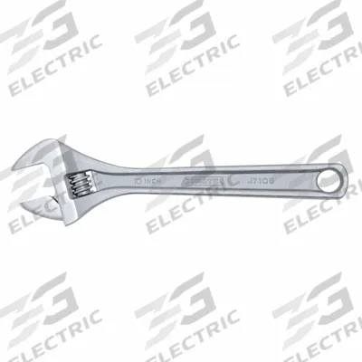 PROTO Adjustable Wrench: Alloy Steel, Chrome, 10 1/8 in Overall Lg - General Purpose Adjustable Wrenches