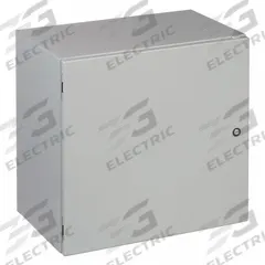 HOFFMAN Enclosure: Steel, 20 in x 20 in x 8 in, NEMA 12/13/4, Solid Cover, Hinged, Powder Coated (MPN CSD20208LG). Key specifications — Closure Method: 1/4-Turn Latch; Brand: HOFFMAN; Knockouts: Not Included.
