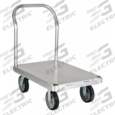 MAGLINER Platform Truck: 2,000 lb, 60 in L x 30 in W x 12 1/2 in H Deck - Aluminum-Deck Platform Trucks