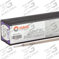 HOBART Stick Electrode: Carbon Steel, E7014, 5/32 in x 14 in, 5 lb (MPN 6ETJ2). Key specifications — Brand: HOBART; Tensile Strength (As Welded): 81 ksi; Yield Strength (As Welded): 73 ksi.