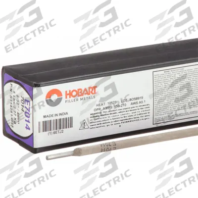 HOBART Stick Electrode: Carbon Steel, E7014, 5/32 in x 14 in - Electrodes for High-Speed Welding