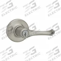 KWIKSET Door Lever Lockset: Office Lever Locksets, Nickel, ADA Compliant (MPN 405DNL-15-SMT-6AL-RCS). Key specifications — attr1024149: Not Ligature-Resistant; attr1011488: KWIKSET; attr1011524: No Message; attr1011506: Rose; attr1011485: Yes; attr1059461: Satin Nickel-Plated : Zinc.