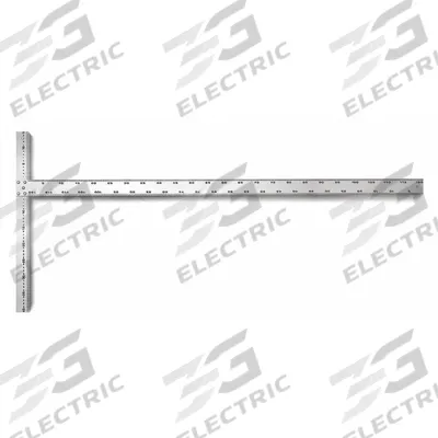 WESTWARD Drywall T-Square: 22 in Base Lg, 22 in x 1 1/2 in, 48 in x 2 in, Anti-Rust - Drywall Squares