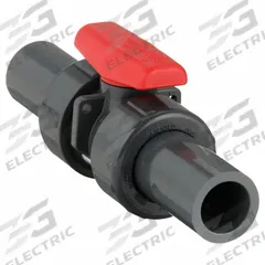 SPEARS Manual Two-Way Ball Valve: 1/2 in, PVC, Straight, Socket x Socket, Std Port Ball Port, Tee (MPN 3622R-005). Key specifications — attr1008170: SPEARS; attr1017899: Tee.