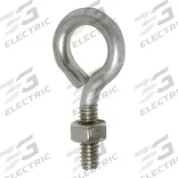 BIRD BARRIER Eye Bolt with Nut: Eye Bolt with Nut, Stainless Steel, Silver, 2 in Overall Lg, 10 PK (MPN nb-eb20). Key specifications — Brand: BIRD BARRIER; Material: Stainless Steel; Color: Silver.
