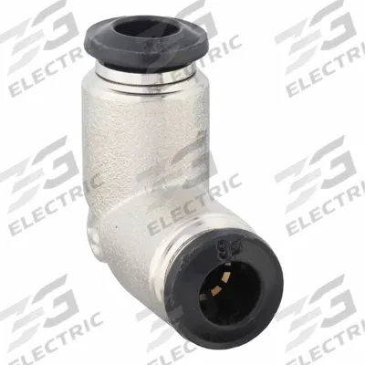 AIGNEP USA Push-Fit Elbow Fitting: 12 mm OD x 12 mm OD Size, Push-to-Connect x Push-to-Connect - Nickel-Plated Brass Tube Fittings