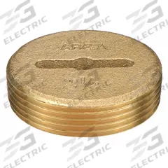 AB&A Cover: 2 1/2 in Overall Dia, 2 1/2 in Overall Ht, Brass, Brass, Brass, Screw-In (MPN 60362). Key specifications — Color: Brass; Brand: AB&A; Finish: Brass.