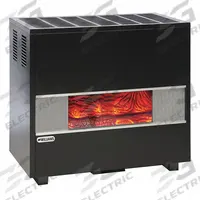 WILLIAMS COMFORT PRODUCTS Hearth Heater: Natural Gas, Visual Flame Cabinet, 4 in Vent Dia (MPN 5002522A). Key specifications — Thermostat Included: No; Brand: WILLIAMS COMFORT PRODUCTS; Fuel Type: Natural Gas; Overall Dimensions - H x W x D: 32-7/8 in x 30 in x 16 in.