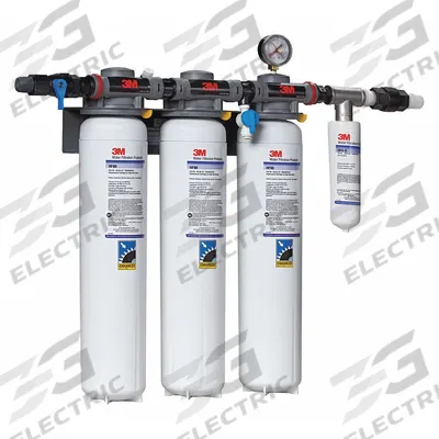 3M Water Filtration System: 0.2 micron, 15 gpm, NPT, 24 1/8 in Overall Ht - Multi-Purpose Water Filter Systems