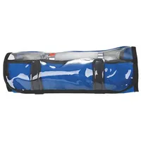 R&B FABRICATIONS Storage Organizer Pouch: 13 in L x 5 in W x 6 in H, Cordura Nylon, Blue, 0-10 in (MPN RB-472-RB). Key specifications — Color: Blue; Closure Type: Zipper; Features: Clear Top; Brand: R&B FABRICATIONS.