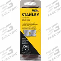 STANLEY Razor Blade: 1 1/2 in Blade Lg, 11/16 in Blade Wd, 0.009 in Blade Thick, 3Q094, 100 PK (MPN 11-515). Key specifications — attr307708: 3Q094; attr307711: Steel; attr307707: No; attr324888: STANLEY.