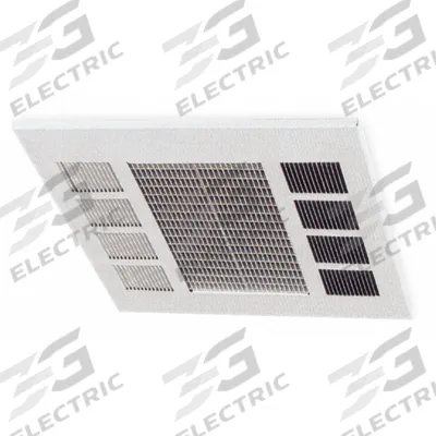 Dayton Electric Ceiling Panel Heater: 2500W/3800W/5000W, 240V AC, 1 or 3-phase - Recessed & Drop-In Panel Fan-Forced Electric Ceiling Heaters