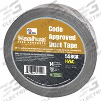NASHUA Duct Tape: Heavy Duty, Silver, 1 7/8 in Wd, 60 yd Lg, 14 mil Thick, 558, Rubber (MPN 558CA). Key specifications — Backing Material: Polyethylene Coated Cloth; Series: 558.